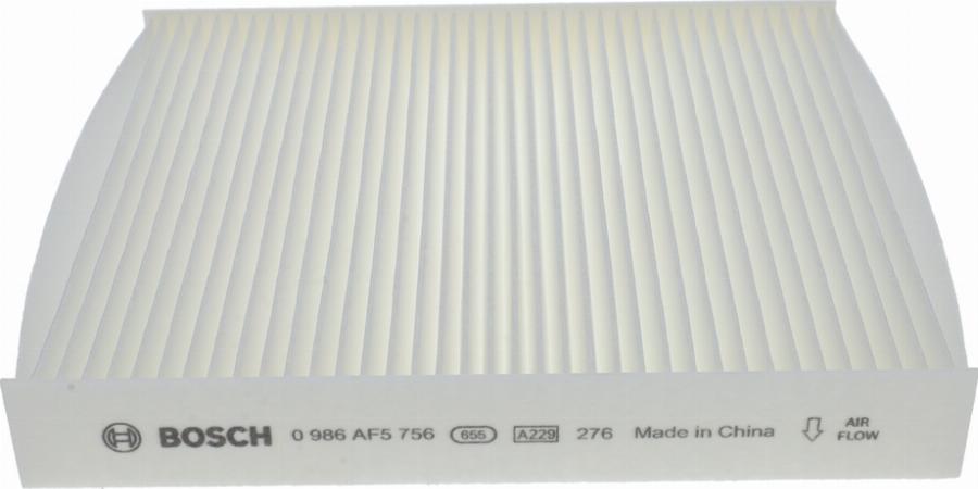 BOSCH 0 986 AF5 756 - Фільтр, повітря у внутрішній простір autocars.com.ua