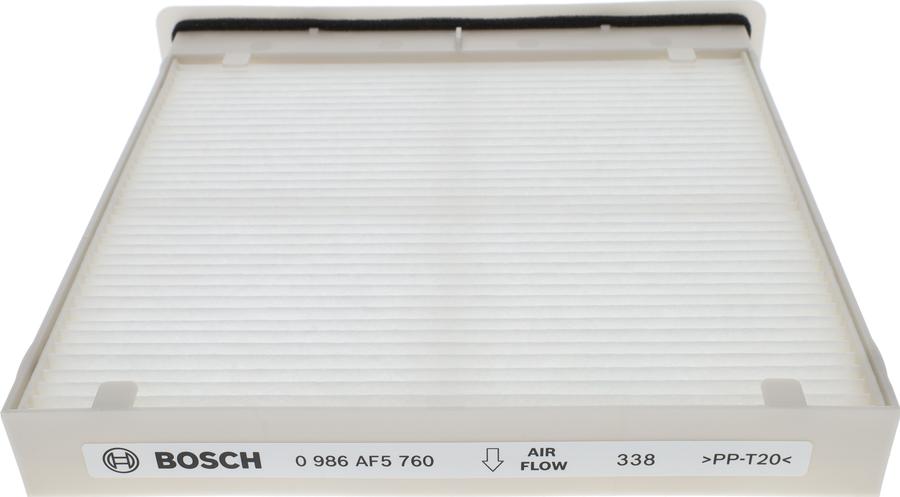 BOSCH 0 986 AF5 760 - Фільтр, повітря у внутрішній простір autocars.com.ua