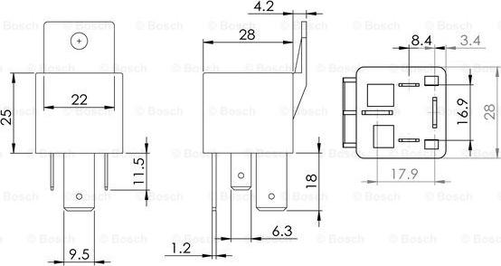 BOSCH 0 986 AH0 081 - Реле, рабочий ток autodnr.net