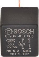 BOSCH 0 986 AH0 083 - Реле, робочий струм autocars.com.ua