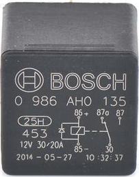 BOSCH 0 986 AH0 135 - Реле, робочий струм autocars.com.ua