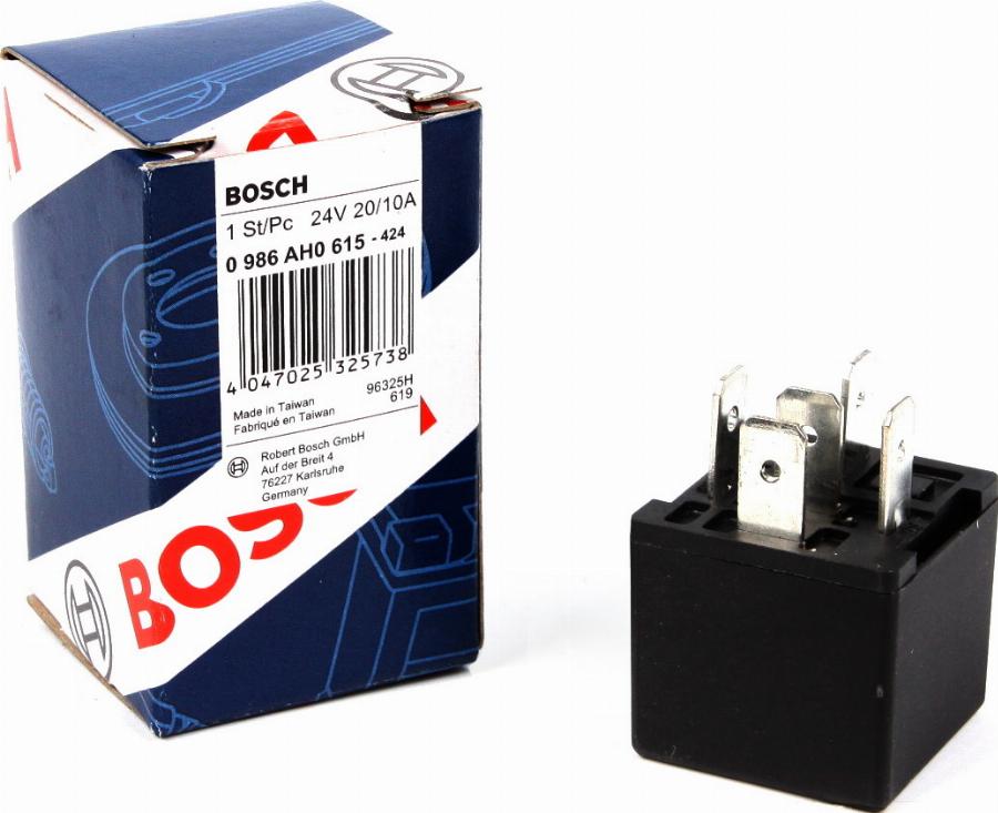 BOSCH 0 986 AH0 615 - Реле, ABS avtokuzovplus.com.ua