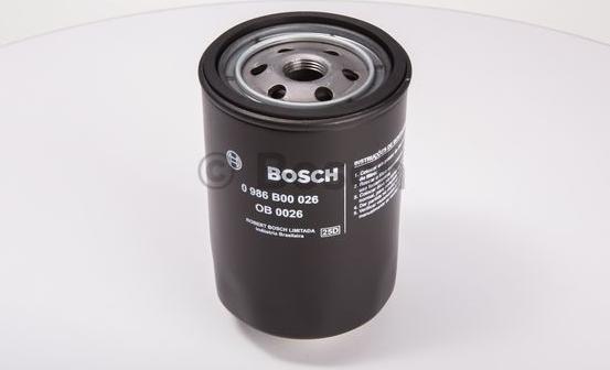 BOSCH 0 986 B00 026 - Масляний фільтр autocars.com.ua