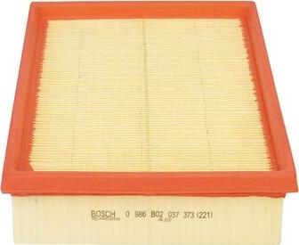 BOSCH 0 986 B02 037 - Повітряний фільтр autocars.com.ua