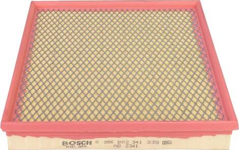 BOSCH 0 986 B02 341 - Повітряний фільтр autocars.com.ua