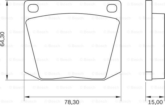 BOSCH 0 986 BB0 010 - Гальмівні колодки, дискові гальма autocars.com.ua