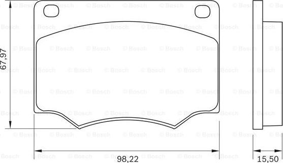 BOSCH 0 986 BB0 011 - Тормозные колодки, дисковые, комплект avtokuzovplus.com.ua