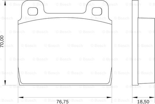 BOSCH 0 986 BB0 017 - Тормозные колодки, дисковые, комплект avtokuzovplus.com.ua