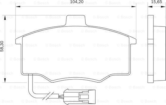 BOSCH 0 986 BB0 018 - Гальмівні колодки, дискові гальма autocars.com.ua