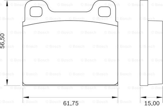 BOSCH 0 986 BB0 020 - Тормозные колодки, дисковые, комплект autodnr.net