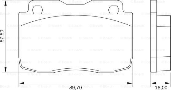 BOSCH 0 986 BB0 021 - Гальмівні колодки, дискові гальма autocars.com.ua