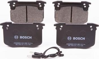 BOSCH 0 986 BB0 053 - Тормозные колодки, дисковые, комплект avtokuzovplus.com.ua