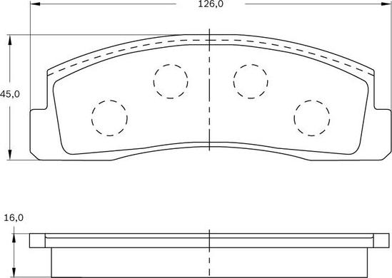 BOSCH 0 986 BB0 077 - Тормозные колодки, дисковые, комплект avtokuzovplus.com.ua