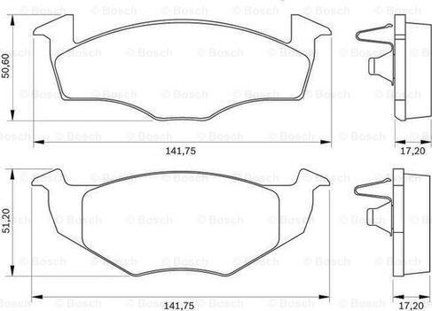 BOSCH 0 986 BB0 085 - Гальмівні колодки, дискові гальма autocars.com.ua