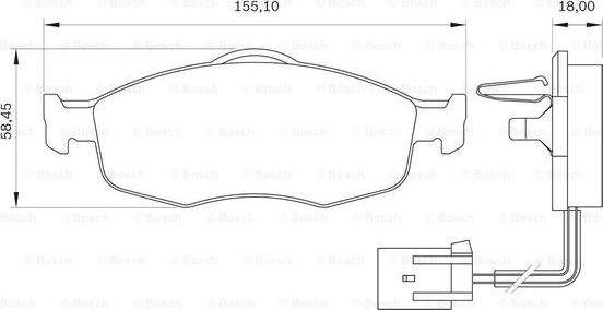 BOSCH 0 986 BB0 143 - Гальмівні колодки, дискові гальма autocars.com.ua