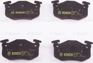 BOSCH 0 986 BB0 165 - Гальмівні колодки, дискові гальма autocars.com.ua