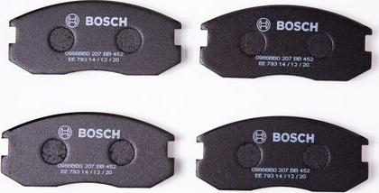 BOSCH 0 986 BB0 207 - Гальмівні колодки, дискові гальма autocars.com.ua