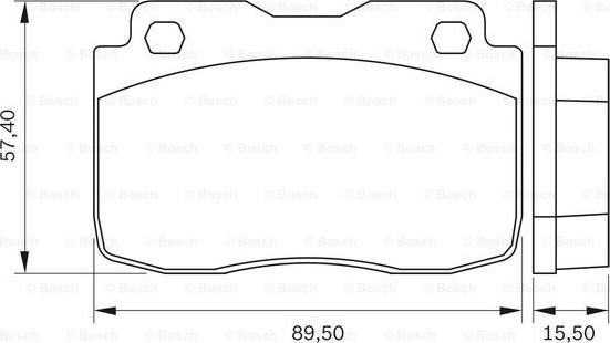 BOSCH 0 986 BB0 256 - Гальмівні колодки, дискові гальма autocars.com.ua