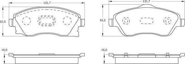 BOSCH 0 986 BB0 270 - Гальмівні колодки, дискові гальма autocars.com.ua