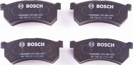 BOSCH 0 986 BB0 353 - Гальмівні колодки, дискові гальма autocars.com.ua