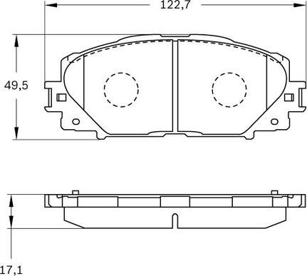 BOSCH 0 986 BB0 396 - Тормозные колодки, дисковые, комплект avtokuzovplus.com.ua