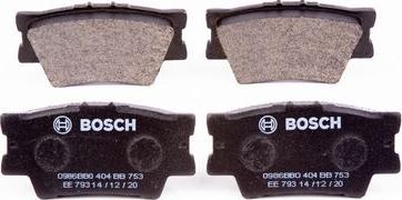 BOSCH 0 986 BB0 404 - Тормозные колодки, дисковые, комплект autodnr.net