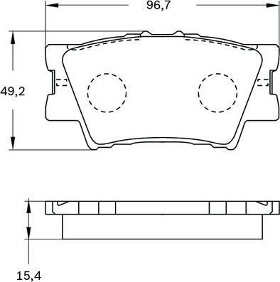 BOSCH 0 986 BB0 404 - Тормозные колодки, дисковые, комплект autodnr.net