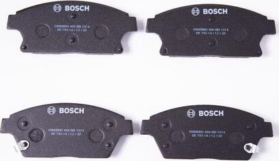 BOSCH 0 986 BB0 468 - Гальмівні колодки, дискові гальма autocars.com.ua