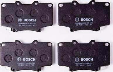 BOSCH 0 986 BB0 530 - Гальмівні колодки, дискові гальма autocars.com.ua