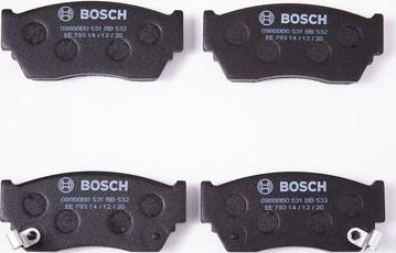 BOSCH 0 986 BB0 531 - Тормозные колодки, дисковые, комплект avtokuzovplus.com.ua