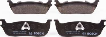 BOSCH 0 986 BB0 539 - Тормозные колодки, дисковые, комплект avtokuzovplus.com.ua