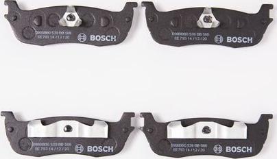 BOSCH 0 986 BB0 539 - Тормозные колодки, дисковые, комплект avtokuzovplus.com.ua