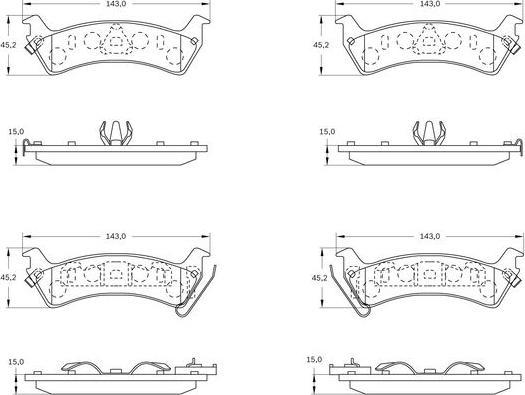 BOSCH 0 986 BB0 561 - Гальмівні колодки, дискові гальма autocars.com.ua