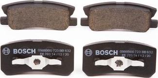 BOSCH 0 986 BB0 723 - Гальмівні колодки, дискові гальма autocars.com.ua