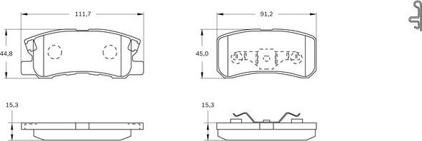 BOSCH 0 986 BB0 723 - Гальмівні колодки, дискові гальма autocars.com.ua