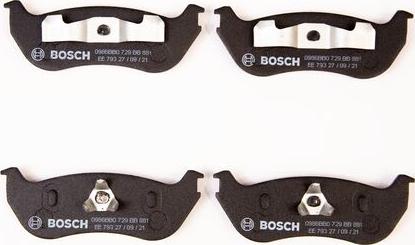 BOSCH 0 986 BB0 729 - Гальмівні колодки, дискові гальма autocars.com.ua