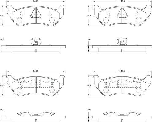 BOSCH 0 986 BB0 729 - Гальмівні колодки, дискові гальма autocars.com.ua