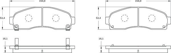 BOSCH 0 986 BB0 752 - Гальмівні колодки, дискові гальма autocars.com.ua