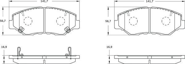 BOSCH 0 986 BB0 753 - Гальмівні колодки, дискові гальма autocars.com.ua