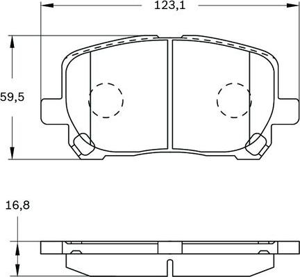 BOSCH 0 986 BB0 754 - Гальмівні колодки, дискові гальма autocars.com.ua