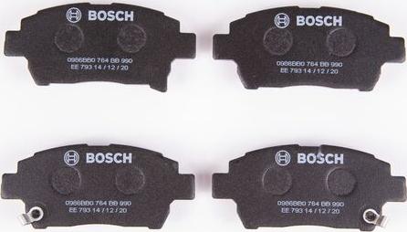 BOSCH 0 986 BB0 764 - Тормозные колодки, дисковые, комплект autodnr.net