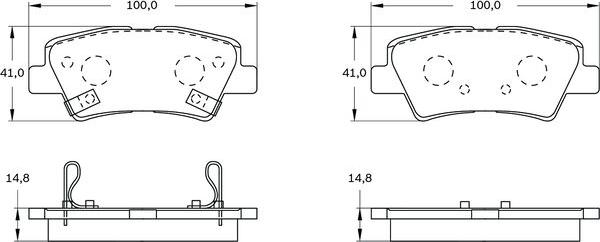 BOSCH 0 986 BB0 767 - Гальмівні колодки, дискові гальма autocars.com.ua