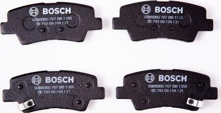 BOSCH 0 986 BB0 767 - Гальмівні колодки, дискові гальма autocars.com.ua