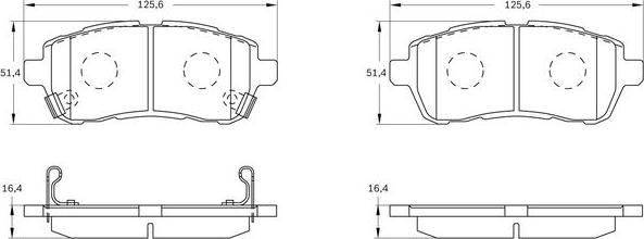 BOSCH 0 986 BB0 952 - Гальмівні колодки, дискові гальма autocars.com.ua