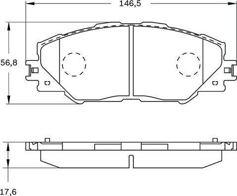 BOSCH 0 986 BB0 962 - Гальмівні колодки, дискові гальма autocars.com.ua