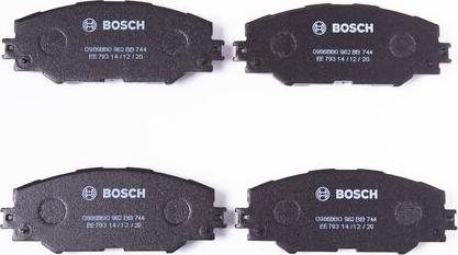 BOSCH 0 986 BB0 962 - Гальмівні колодки, дискові гальма autocars.com.ua