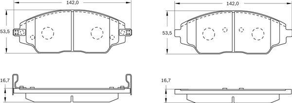 BOSCH 0 986 BB0 979 - Гальмівні колодки, дискові гальма autocars.com.ua