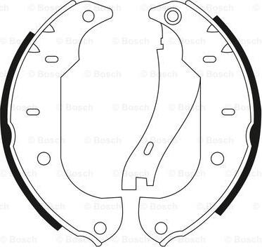 BOSCH 0 986 BB3 519 - Комплект гальм, барабанний механізм autocars.com.ua