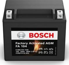 BOSCH 0986FA1040 - Стартерна акумуляторна батарея, АКБ autocars.com.ua