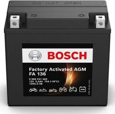 BOSCH 0 986 FA1 360 - Стартерна акумуляторна батарея, АКБ autocars.com.ua